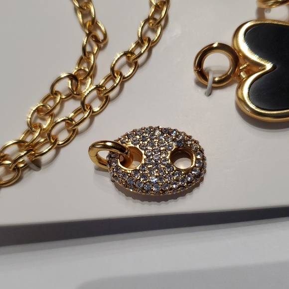 Gold and Black Mixed-Charm Necklace - Picture 8 of 14